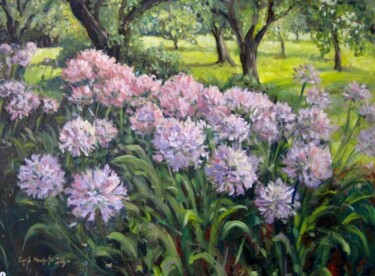 Painting titled "In the Park" by Ingrid Dohm, Original Artwork