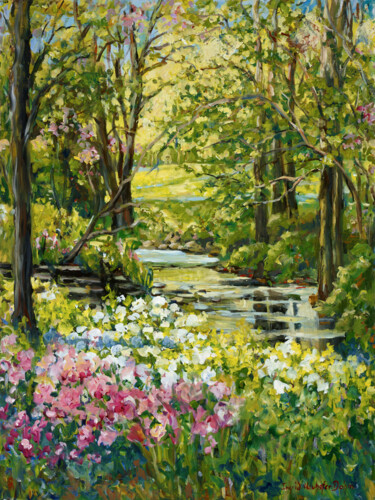 Pintura intitulada "Spring" por Ingrid Dohm, Obras de arte originais, Acrílico