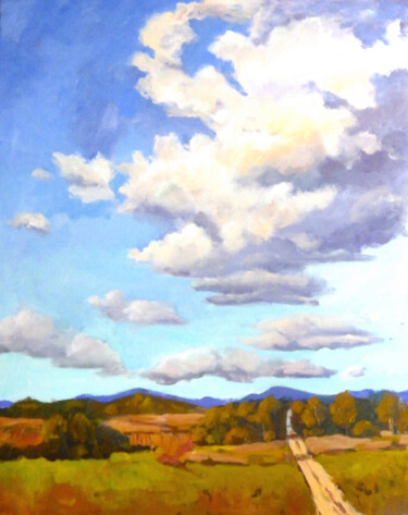 Malarstwo zatytułowany „Meandering Clouds” autorstwa Ingrid Dohm, Oryginalna praca, Akryl