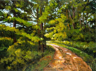 绘画 标题为“Forest Pathway” 由Ingrid Dohm, 原创艺术品, 丙烯