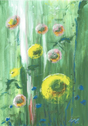 "Balkonsommer-noch m…" başlıklı Tablo Ingrid Edith Wekel tarafından, Orijinal sanat, Guaş boya