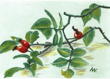 绘画 标题为“Herbst schön” 由Ingrid Edith Wekel, 原创艺术品, 丙烯