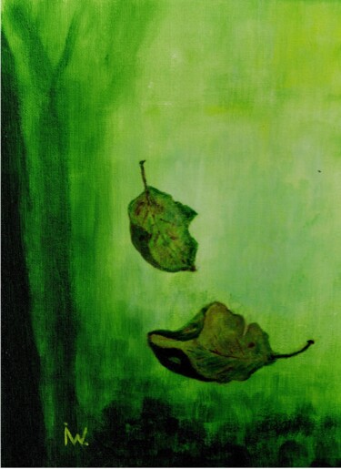 Картина под названием "Herbstgedanken" - Ingrid Edith Wekel, Подлинное произведение искусства, Акрил