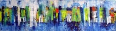Malarstwo zatytułowany „Chioggia, Calle San…” autorstwa Ingrid Knaus, Oryginalna praca, Olej Zamontowany na Drewniana rama n…