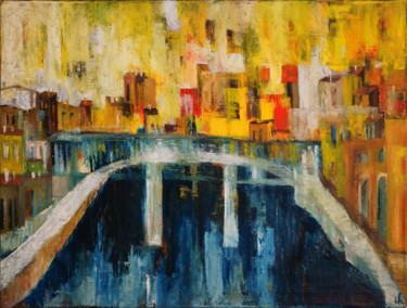 Painting titled "5-07-piazzasolferin…" by Ingrid Knaus, Original Artwork, Oil