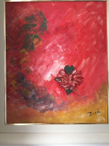 Painting titled "Interior" by Ingrid Schonhardt Ayoroa, Original Artwork, Oil