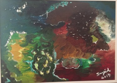 Pintura intitulada "A Criação" por Ingrid Schonhardt Ayoroa, Obras de arte originais, Óleo