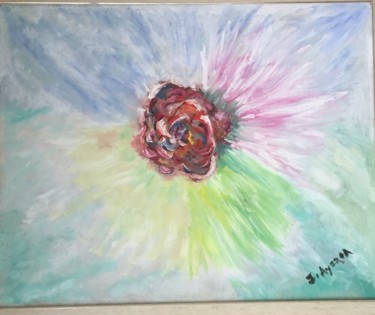 Pintura intitulada "Flor" por Ingrid Schonhardt Ayoroa, Obras de arte originais, Óleo