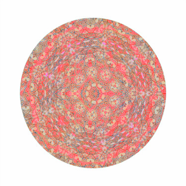 Grafika cyfrowa / sztuka generowana cyfrowo zatytułowany „Rosace-fleur” autorstwa Ingrid Johann, Oryginalna praca