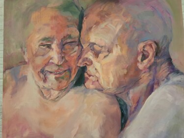 Pintura intitulada "Intimiteit" por Ingrid Joris, Obras de arte originais, Óleo