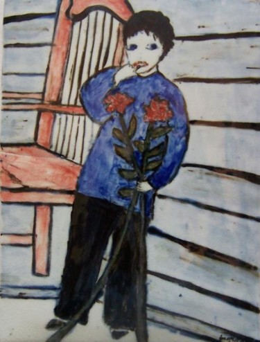 Painting titled "Bonne fête maman" by Ingrid Ohayon, Original Artwork, Oil