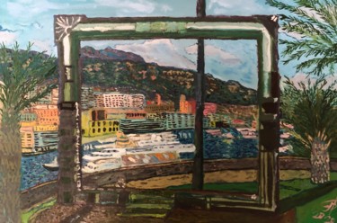 Pittura intitolato "Рамка Мира . Монако…" da Sebini, Opera d'arte originale, Olio