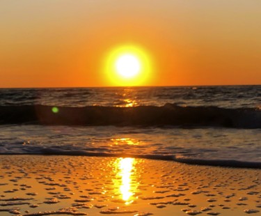 Фотография под названием "Рассвет на осеннем…" - Себини, Подлинное произведение искусства, Цифровая фотография