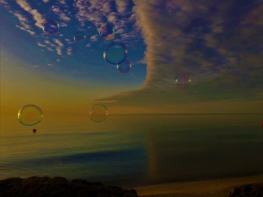 Фотография под названием "Небо с пузырями" - Себини, Подлинное произведение искусства, Цифровая фотография