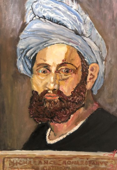 Painting titled "Копия .Портрет Мике…" by Sebini, Original Artwork, Oil