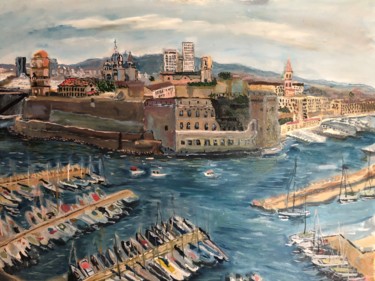 Pintura titulada "Завтрак в Марселе" por Sebini, Obra de arte original, Oleo