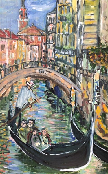 Peinture intitulée "Венеция ." par Sebini, Œuvre d'art originale, Huile