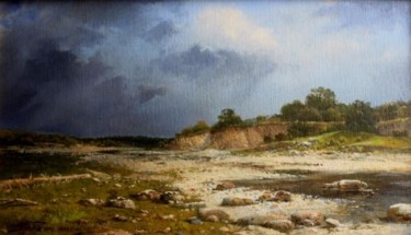 Картина под названием "landscape study" - Igor Konstantinov (I.GORE), Подлинное произведение искусства, Масло