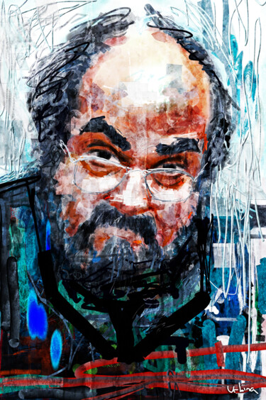 Arte digitale intitolato "Kubrick" da Iñigo Urbina, Opera d'arte originale, Pittura digitale