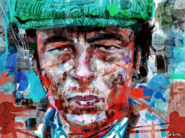 Digitale Kunst getiteld "Benicio del Toro" door Iñigo Urbina, Origineel Kunstwerk, Digitaal Schilderwerk