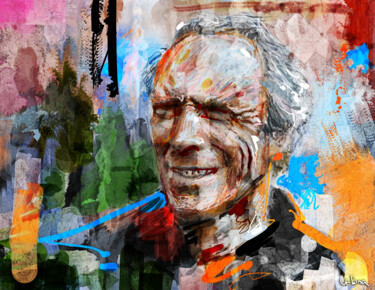 Digital Arts titled "Clint Easwood" by Iñigo Urbina, Original Artwork, Digital Painting