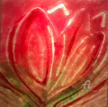 Painting titled "My tulip" by Inka2arte, Original Artwork, Acrylic