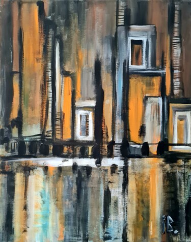 Painting titled "Doors become trees…" by Inke Bemelmans, Original Artwork, Acrylic