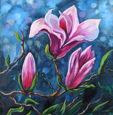 Картина под названием "“Whispers of Spring”" - Inna Bebrisa, Подлинное произведение искусства, Масло