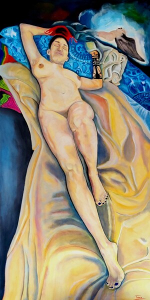 Peinture intitulée "La Serenidad" par Inna Chery, Œuvre d'art originale, Acrylique Monté sur Châssis en bois