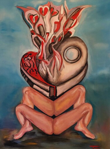 Картина под названием "Illusion" - Inna Chery, Подлинное произведение искусства, Акрил Установлен на Деревянная рама для нос…