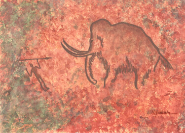 Peinture intitulée "The hunter and the…" par Inna Granat, Œuvre d'art originale, Pastel