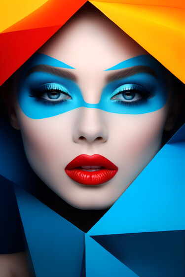 Digital Arts titled "Fashion Girl №1" by Inna Mamonova, Original Artwork, AI generated image