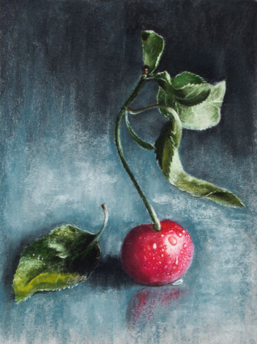 Disegno intitolato "Cherry" da Inna Medvedeva, Opera d'arte originale, Pastello
