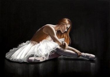 Disegno intitolato "In the light" da Inna Medvedeva, Opera d'arte originale, Pastello