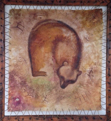 Картина под названием "Раненый медведь" - Sasun Torosyan, Подлинное произведение искусства, Акрил