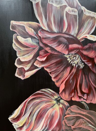 Painting titled "Magical Flower" by Inna Sumina, Original Artwork, Acrylic