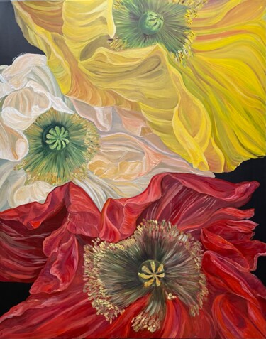 Painting titled "Three Senses" by Inna Sumina, Original Artwork, Oil