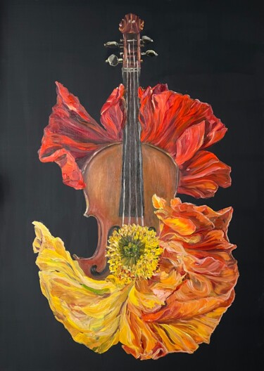 Painting titled "Soul Song" by Inna Sumina, Original Artwork, Oil