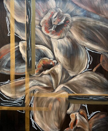 Peinture intitulée "Beige Passion II" par Inna Sumina, Œuvre d'art originale, Huile