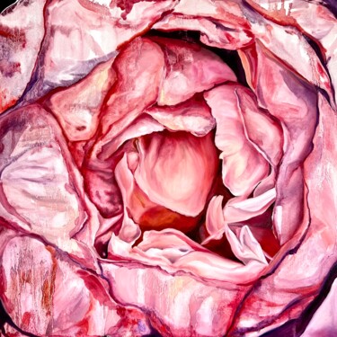 Painting titled "Heartbeat" by Inna Sumina, Original Artwork, Oil