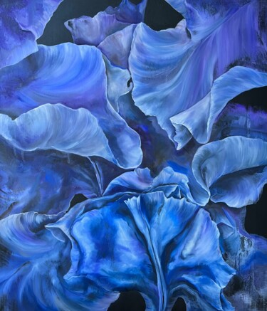 Painting titled "Midnight Mystery" by Inna Sumina, Original Artwork, Oil