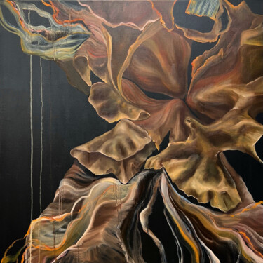 Painting titled "Lavish Withering" by Inna Sumina, Original Artwork, Oil