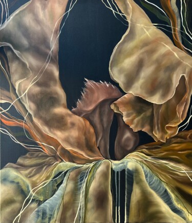 Painting titled "Swirl" by Inna Sumina, Original Artwork, Oil