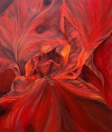 Pintura intitulada "Red was her favorit…" por Inna Sumina, Obras de arte originais, Óleo