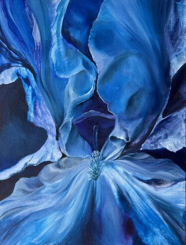 Malerei mit dem Titel "Feeling Blue" von Inna Sumina, Original-Kunstwerk, Öl