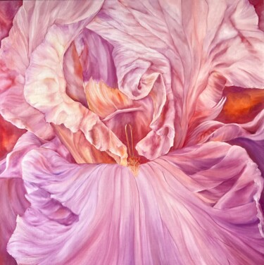 Pittura intitolato "Pink Powder" da Inna Sumina, Opera d'arte originale, Olio