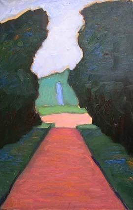 Peinture intitulée "Parc." par Inna Skliarevskaia, Œuvre d'art originale, Huile
