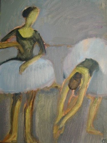 Peinture intitulée "Deux danseuses. En…" par Inna Skliarevskaia, Œuvre d'art originale
