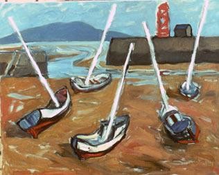 Peinture intitulée "Marée basse." par Inna Skliarevskaia, Œuvre d'art originale