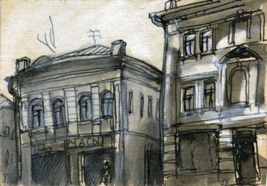 제목이 "Old Moscow.Pyatnits…"인 미술작품 Inna Skliarevskaia로, 원작, 기름